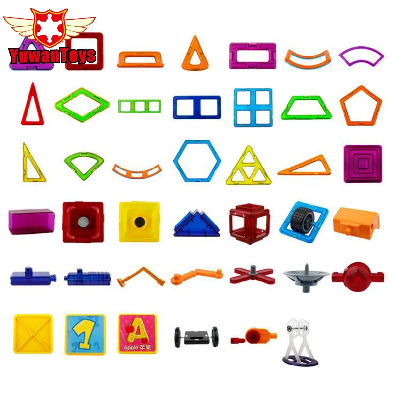 Hot 3D DIY Magnetic Designer Building Blocks Educationa Model Educational Magnetic Creative Bricks Blocks Toys For