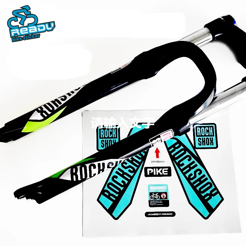 2016 Rock Shox Щука Mtb вилка наклейки Bicicletas горный велосипед углерода вилки