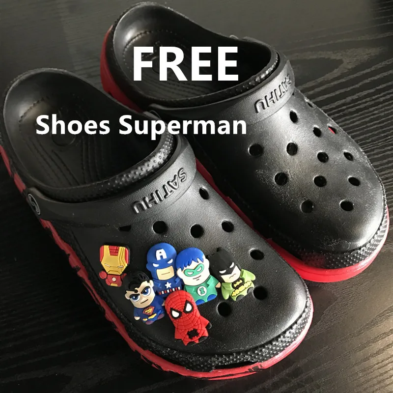 SERENE Brand Croc Summer Casual Sandals New Man Aqua Clog Slipper Hot Male Band Sandalias Swimming Shoe Ocean Beach Garden Shoes