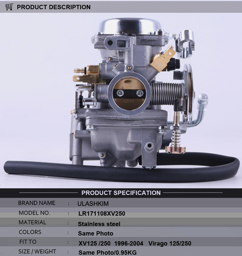 

Carburetor XV250 XV125 QJ250 XV 250 XV 125 Aluminum Carburetor Assy For Virago 125 XV125 1990-2014 VSTAR 250