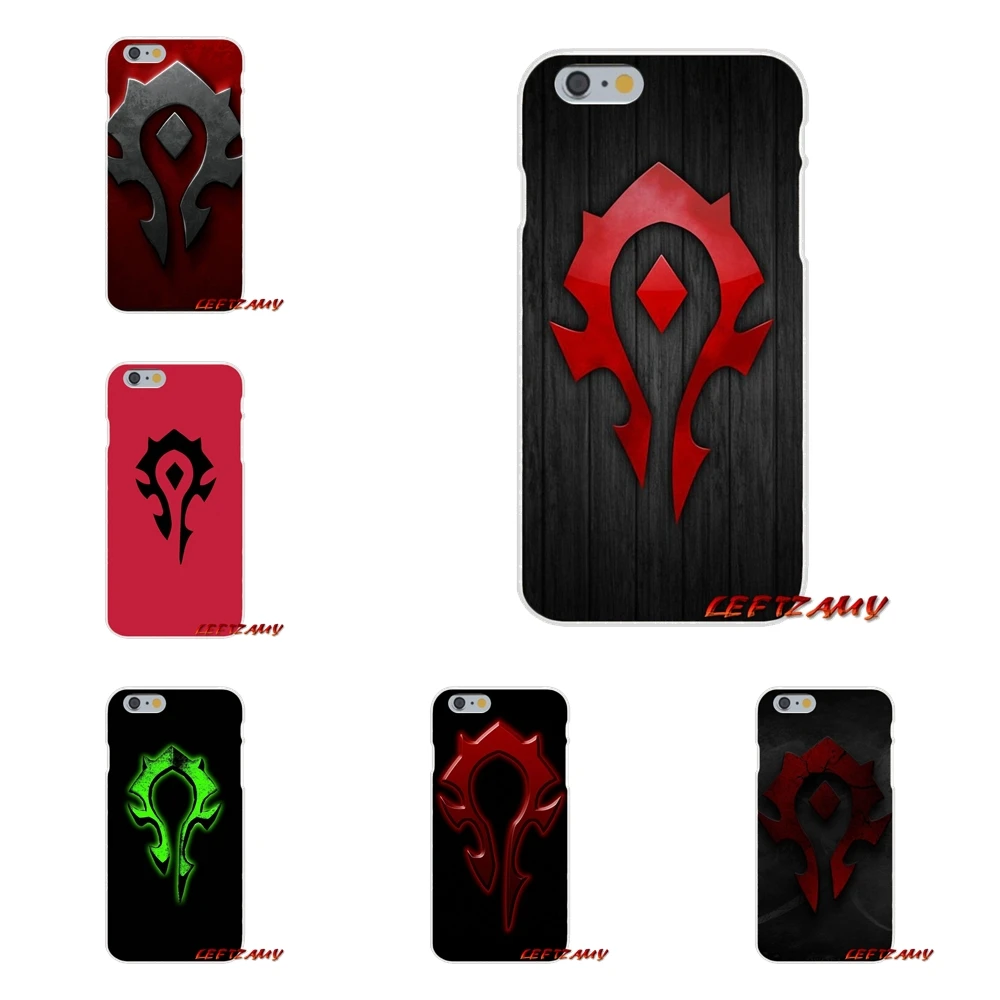 Для iPhone X 4 4s 5 5S 5C SE 6 S 7 8 Plus игра WOW World of Warcraft horde аксессуары чехлы для телефонов |