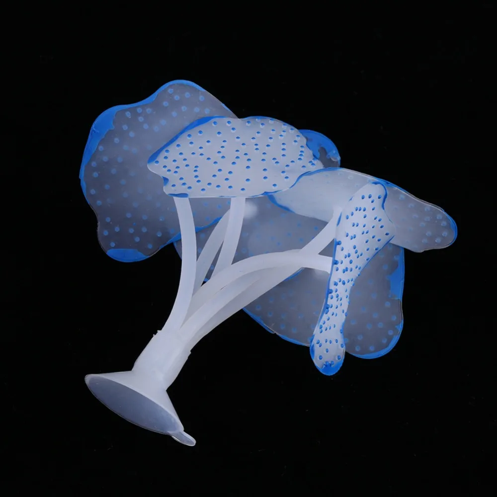 4 цвета Силиконовые Моделирование коралловые аквариумные растения аквариум искусственные растения Украшение для аквариума Аквариум Искусственный Дек