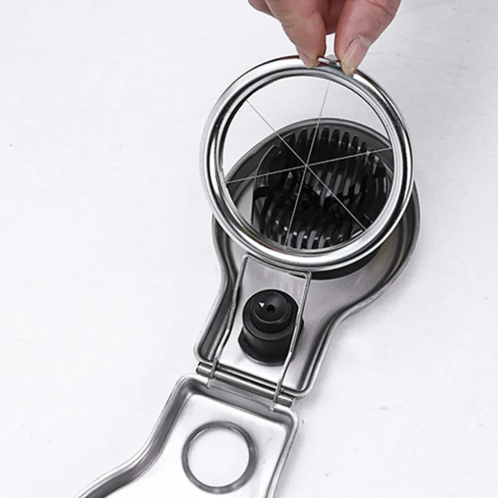 Buy Portable Egg Slicer Stainless Steel Wire Egg Cutter Multi functional Fruits