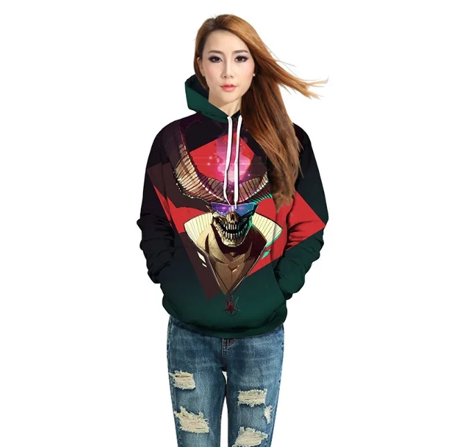 

Wish amazon hot style euro-american style 3D digital printing large size hoodie for and jackets custom Polyester pullver