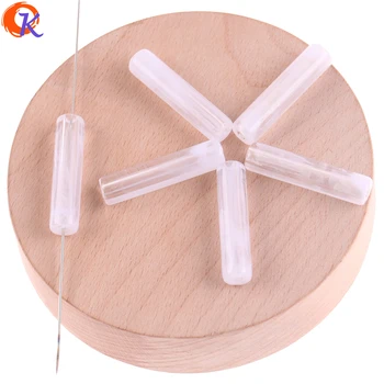 

Cordial Design 300Pcs/Lot 8*34mm Jewelry Findings Components/Acrylic Bead/Jewelry Accessories/White Lined Beads/Earring Findings
