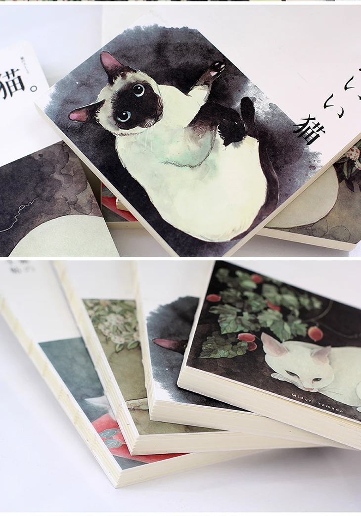 Милый блокнот с кошкой А5 Размер 80 листов дневник японский zakka книга канцелярские принадлежности офисные принадлежности Школьные принадлежности F865