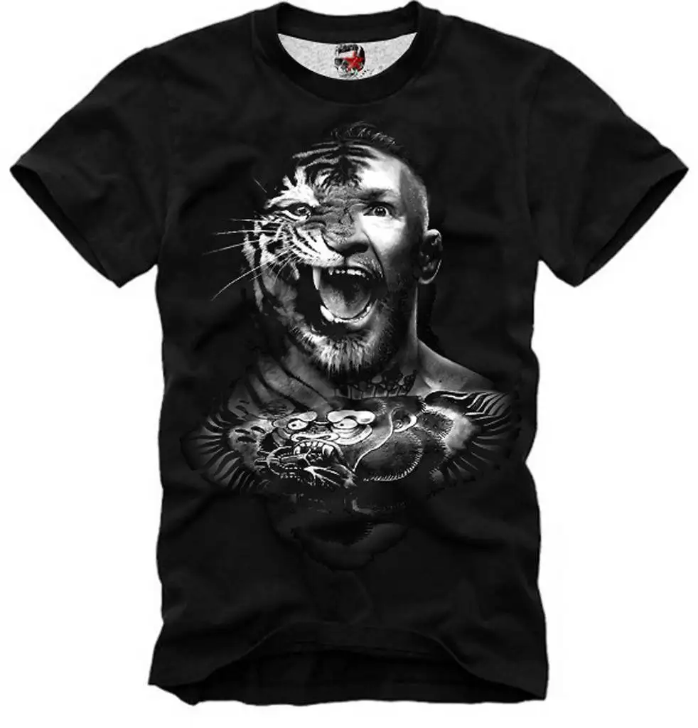 

E1SYNDICATE T SHIRT CONOR MCGREGOR MC GREGOR KHABIB NURMAGOMEDOV 3914 2018 High quality Brand Men T shirt