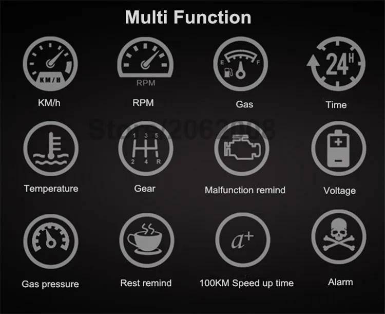 ActiSafety 4E OBDII автомобили hud Дисплей пленка 5," HUD лобовое стекло проектор OBD2 переключатель кабель Hud+ кронштейн