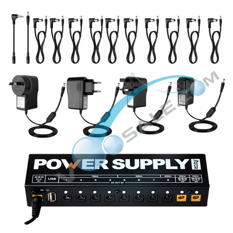 Azor AP-01 Effect Pedal Power Supply High Frequency 18V 1A Input USB Output 10 Isolated Outputs Azor Guitar Pedal Power Supply Azor AP-01 Effect Pedal Power Supply High Frequency 18V 1A Input USB Output 10 Isolated Outputs Azor Guitar Pedal Power Supply