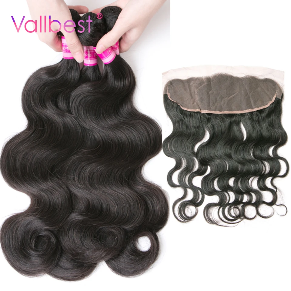 Buy 3 Bundles Get 1 Frontal Free Brazilian Body Wave With Lace Frontal Human Hair Bundles 4X13 Ear to Ear Front Non-Remy body-wave : image Buy 3 Bundles Get 1 Frontal Free Brazilian Body Wave With Lace Frontal Human Hair Bundles 4X13 Ear to Ear Front Non-Remy body-wave