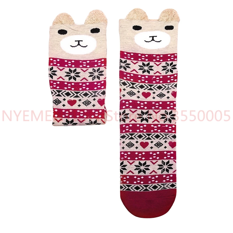 250 пар/лот Для женщин панда кошка собака свинья животных мультфильм милый носки Повседневное хлопковые носки Для женщин девочек Chasractter