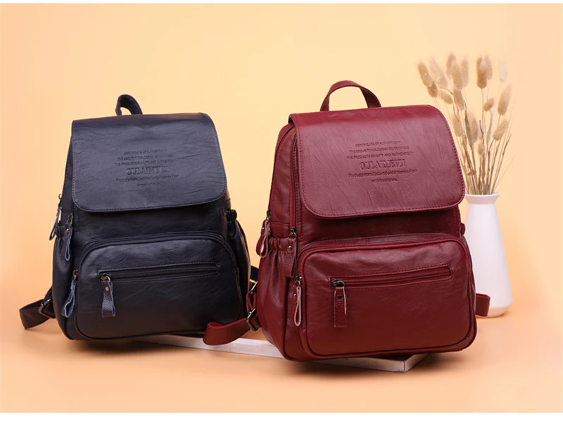 LANYIBAIGE 2018 Women Backpack Designer high quality Leather Women Bag Fashion School Bags Large Capacity Backpacks Travel Bags