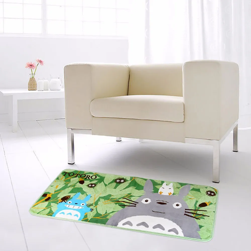 Горячий коврик Тоторо супер мягкий коралловый флис мультфильм ковры и ковры для дома гостиной Противоскользящий кухонный ковер ванная ковер