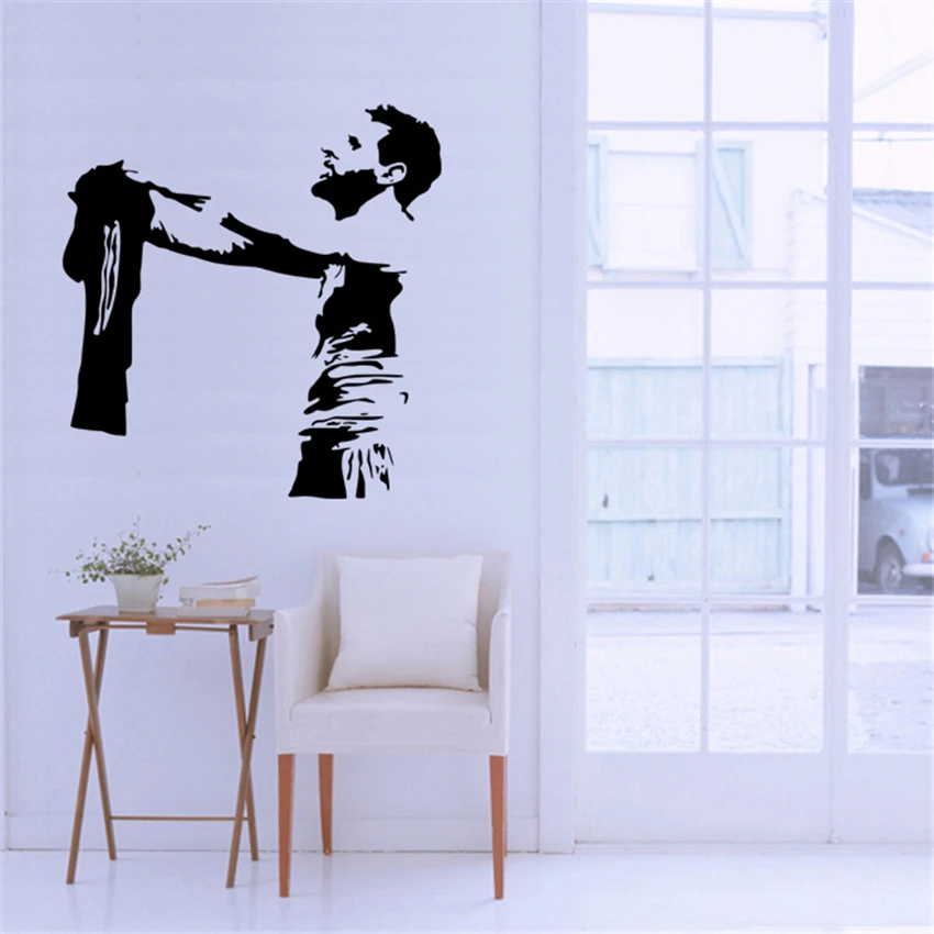

Soccer Player Messi Domineering Striptease Celebration Home Decor Wall Sticker Student Dormitory Doll Background Poster D12