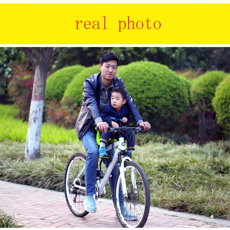 Venta caliente 2018 nueva bicicleta de carretera de montaña asiento de seguridad para niños silla frontal de bicicleta para niños adecuada para 0-6 años bebé - 3