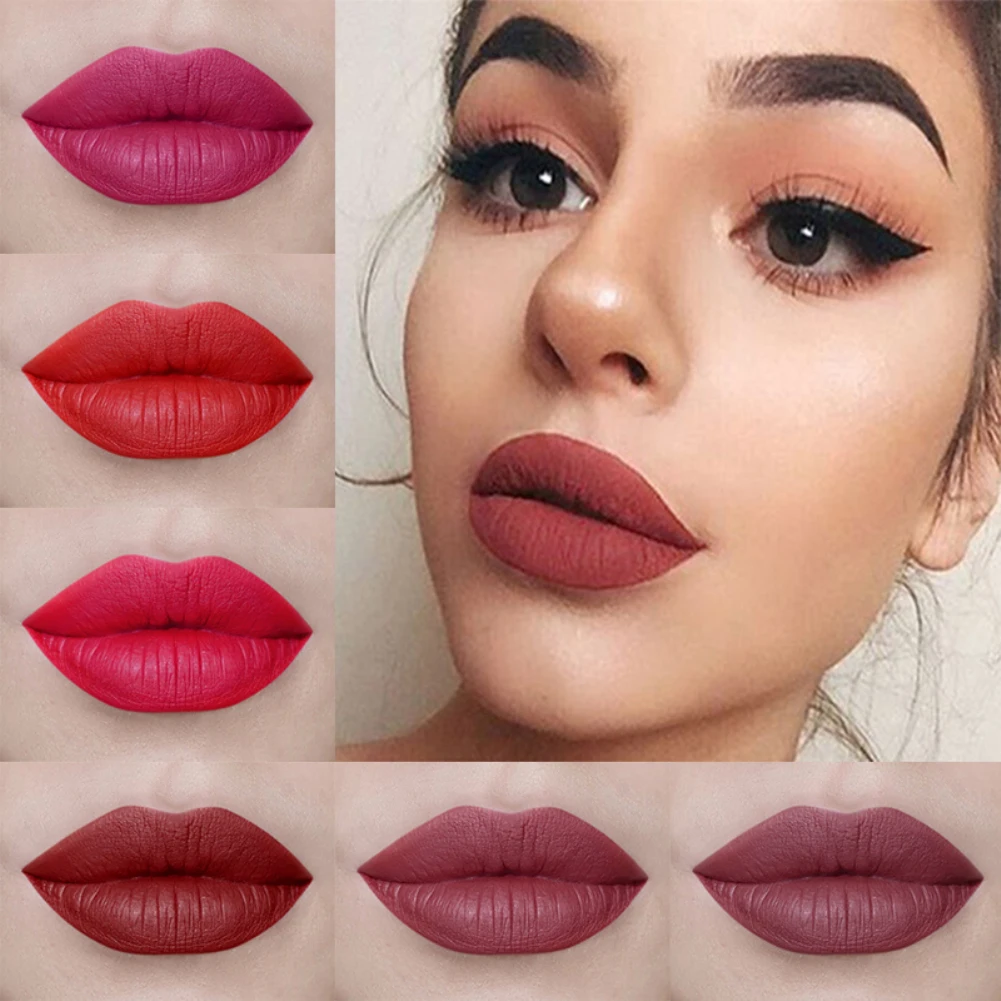 

SACE LADY New 23 Colors Nude Matte Liquid Lipstick Mate Waterproof Long Lasting Moisturizing Lipgloss Lip Makeup Cosmetics TSLM1