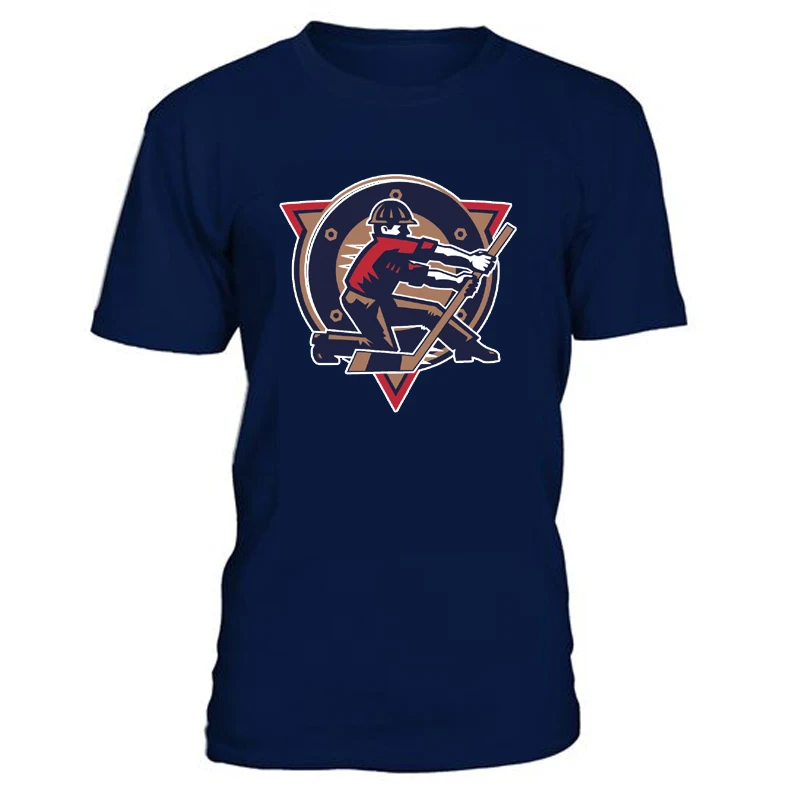 Han Duck New High quality Edmonton Hockey Fans Cotton Men's T Shirts With Printing Logo