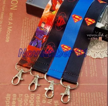 

Lot mixed 50Pcs superman Style mobile Phone lanyard Key chain Strap Charm Gift Free shipping WW612