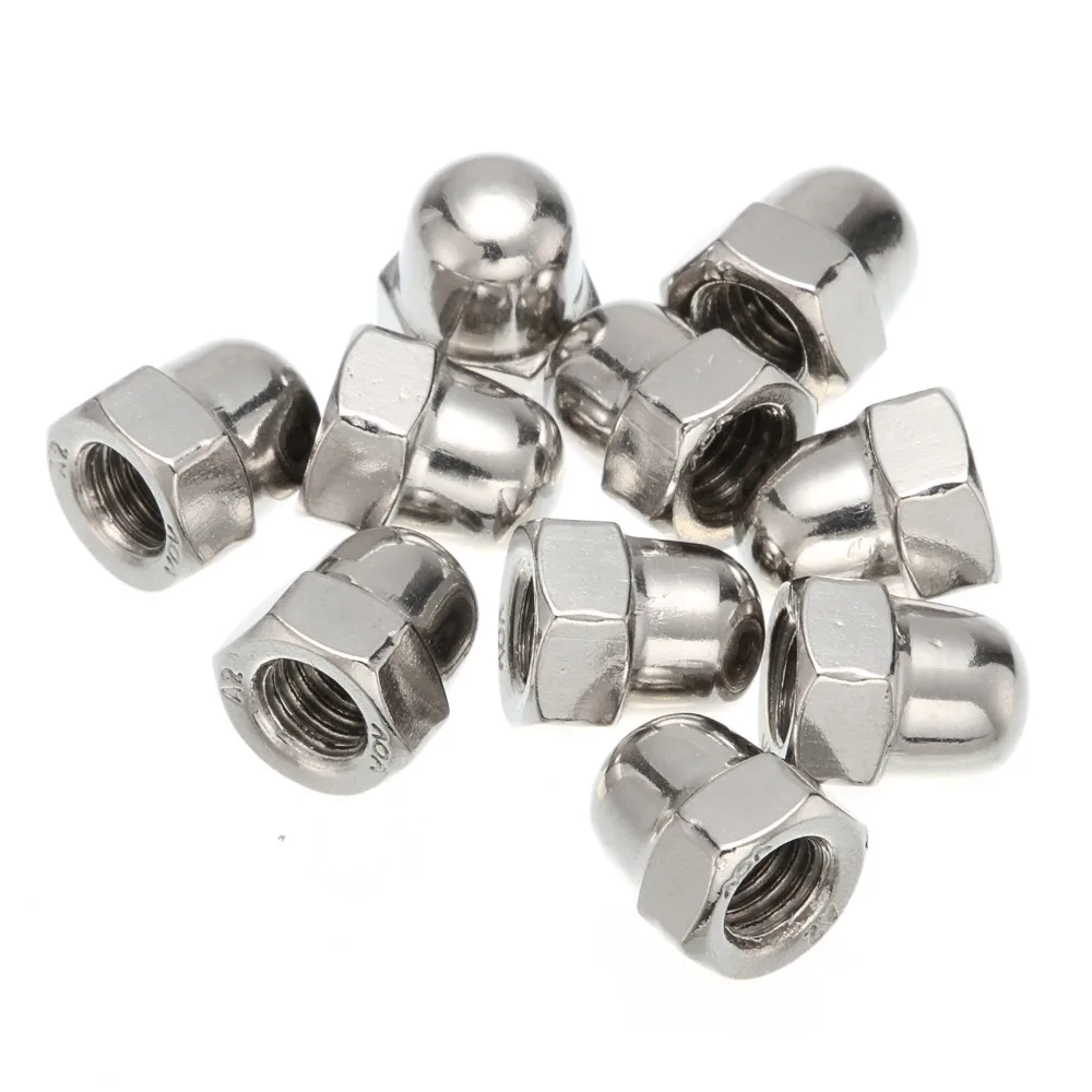 DIN1587 M3*6 Nickel plated Cap Nuts Decorative Cover Semicircle Acorn Nut stainless steel 304