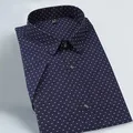 3xl Грибная вышивка мужские повседневные рубашки с коротким рукавом мода новые летние хлопковые рубашки для мужчин