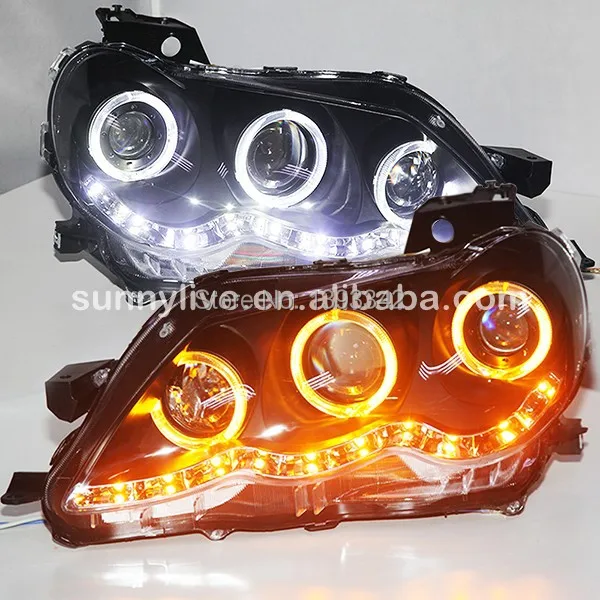 

FOR TOYOTA Vertiga REIZ Mark X LED Head Light Angel Eyes 2005-2009 year JC