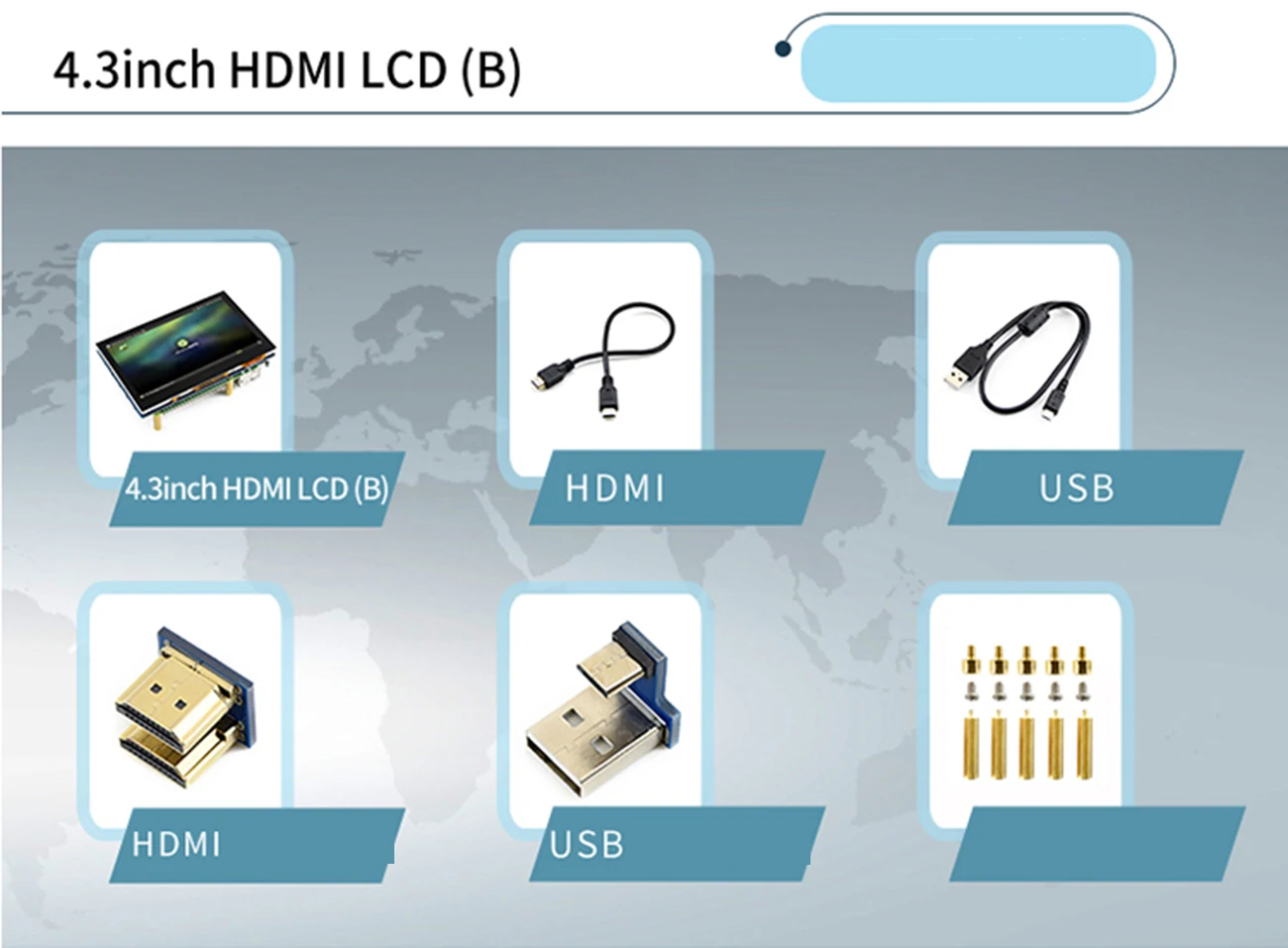 4,3 дюймов 5 дюймов 5,5 дюймов 7 дюймов 10,1 дюймов HDMI емкостный экран 800x480 1024*600 1280x800 ips экран для Raspberry Pi для Zero