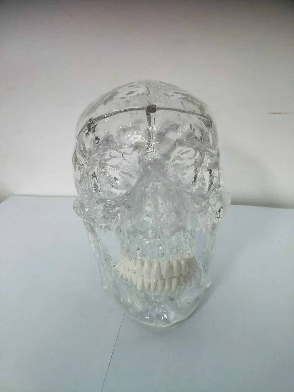 

1:1 human Transparent resin Skull teaching medical model skeleton Transparent Anatomical model free shipping