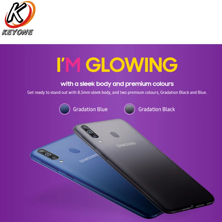 Samsung Galaxy M30 мобильный телефон с 6 4 дюймовым дисплеем восьмиядерным процессором