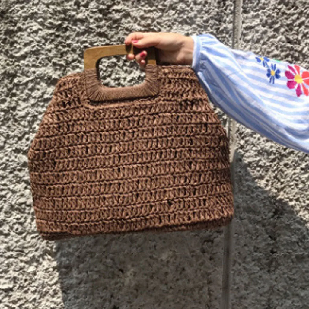 

New Hand Woven Bag Women Handbag Retro Fashion Beach Bag Female Summer Straw Bag Bolsos Mujer Malas De Senhora