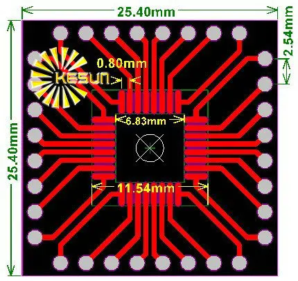 10 шт. QFP32 QFN32 поворотный разъем 0 65 мм 8 IC адаптер/плата адаптера PCB