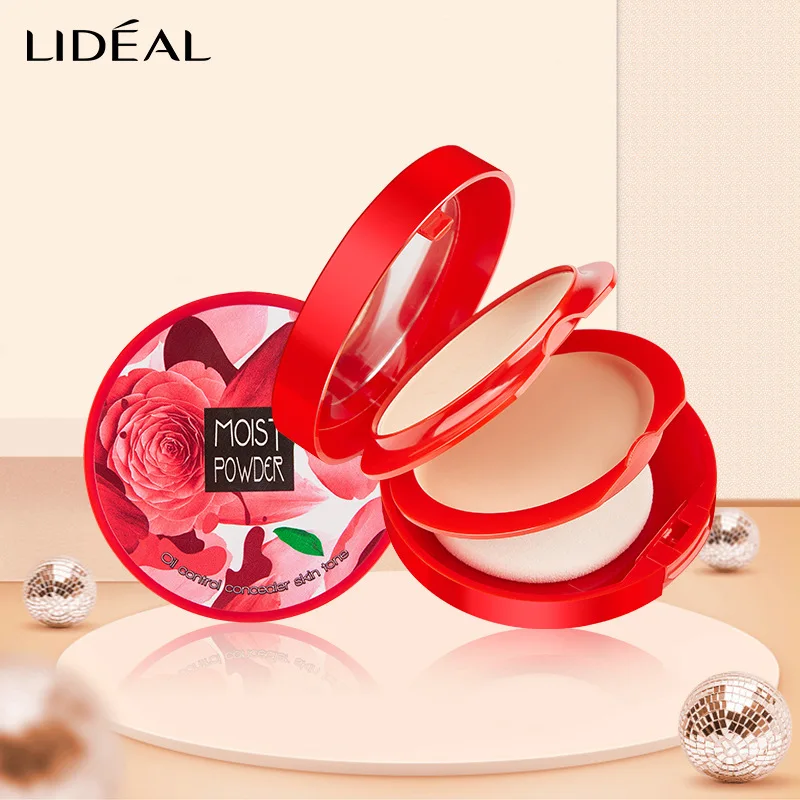

LIDEAL Double Layer Soft Translucent Compact Pressed Powder Face Contour Palette Finishing Powder Setting Makeup Bare Mineralize