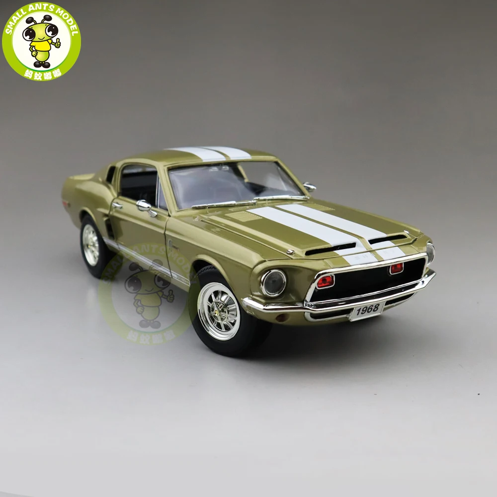 1/18 1968 Ford Shelby Mustang GT-500KR дорожный знак литая модель автомобиля игрушки для мальчиков и девочек подарок