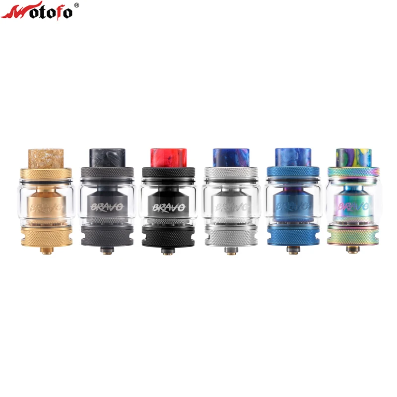

Original WOTOFO BRAVO RTA Tank 25mm Diameter 6ml/4.5ml Huge Tank BRAVO Rebuildable Atomizer Vape Tank Vs Advken MANTA RTA E cig