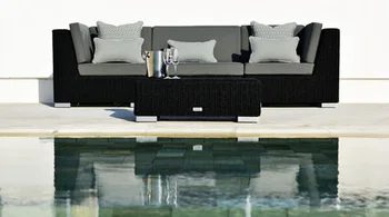 

customized specific use outdoor pvc ball rattan furniture garden furniture