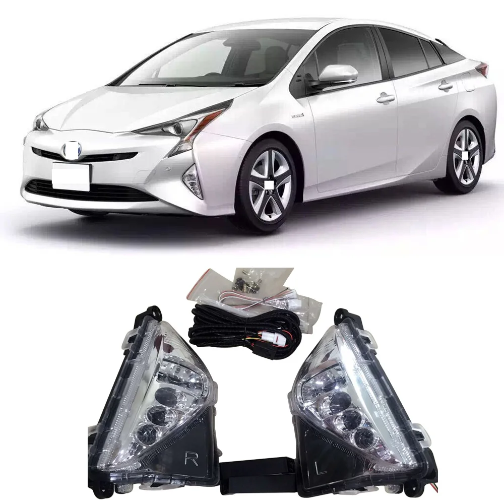 CAPQX 2 шт. для Toyota Prius 2016 передний бампер светодиодные дневные ходовые огни