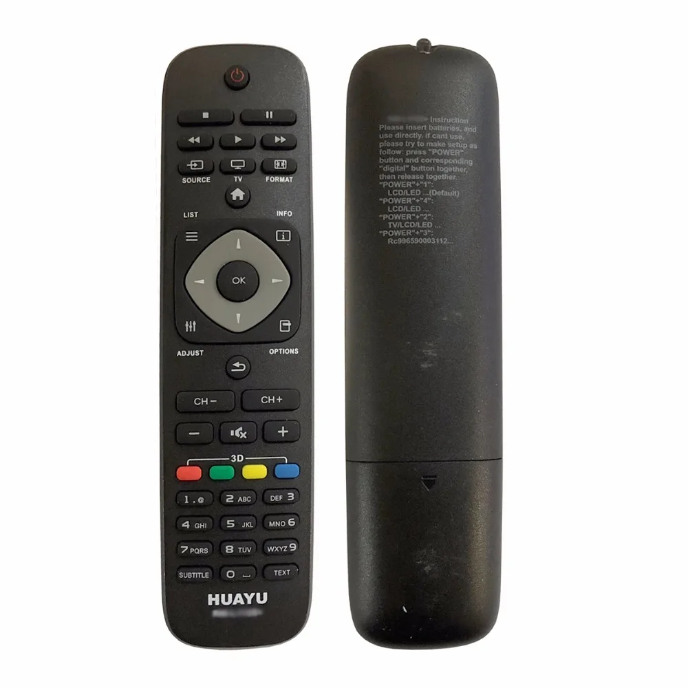 

RM-L1125 RM-L1125W TV REMOTE CONTROL USR FOR PHILIPS TV BY HUAYU FACTORY