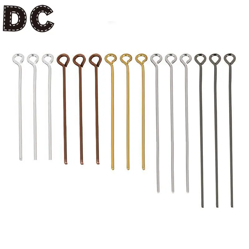 

200pcs/lot Eye Pins Head Pins Findings Connectors for Jewelry Making 20 25 30 40 50mm DIY Accessories for Jewelry