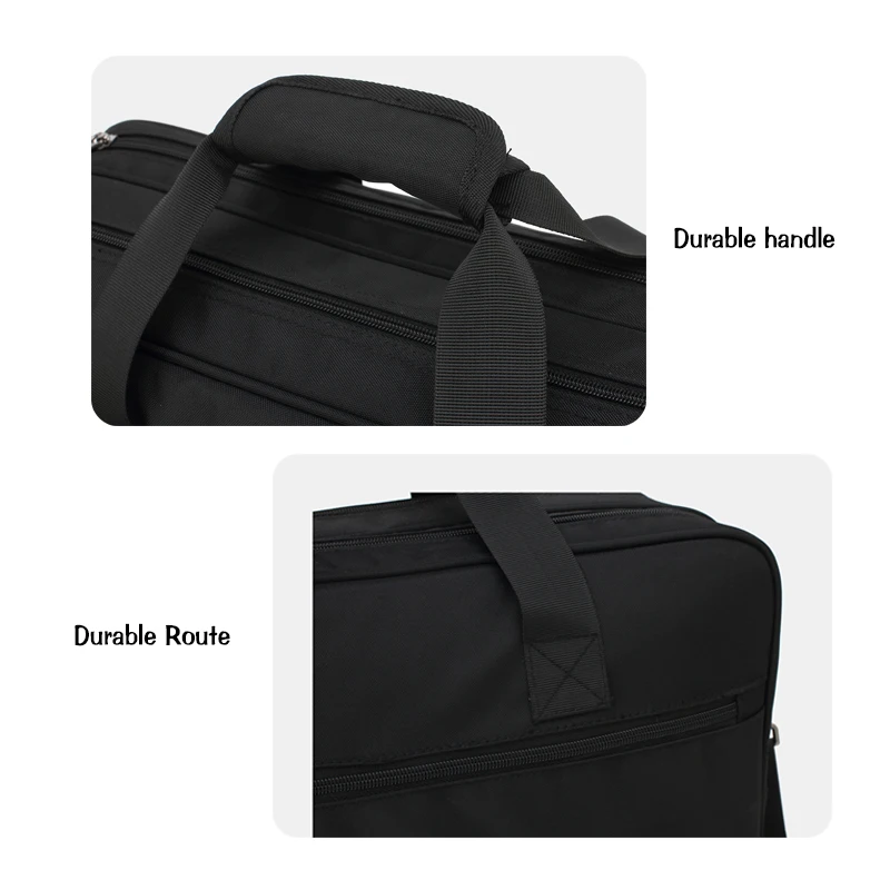 2019 nuevo de gran capacidad 15 15,6 ordenador portátil de hombre de negocios hombro bolsa de mensajero bolsa para macbook PRO 15,4 HP, 17 17,3 computadora, bolso - 5