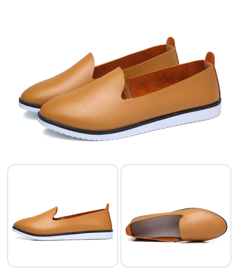 Women's Ballet Genuine Leather Flats Shoes