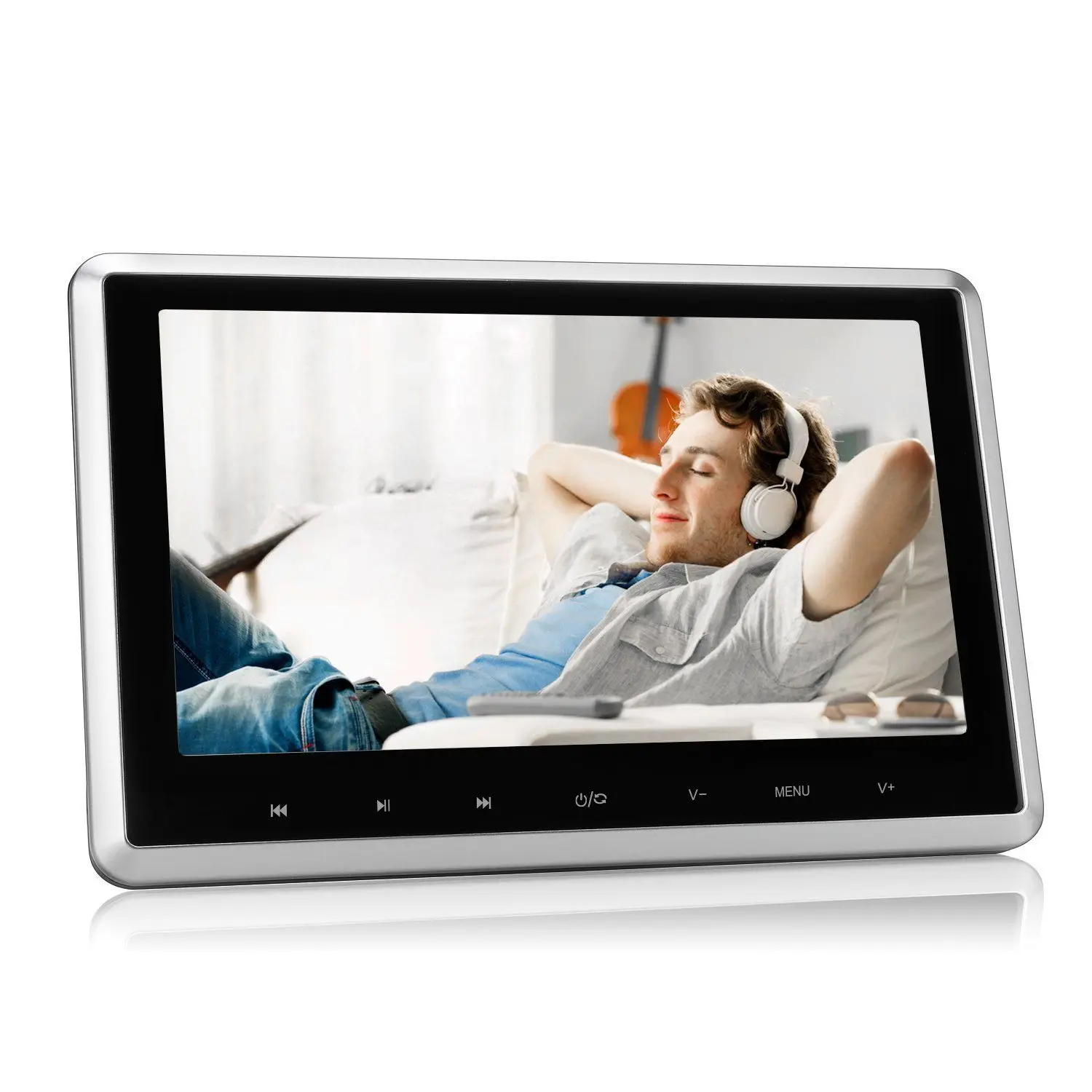 10," HD Автомобильный подголовник монитор dvd-плеер комплект USB/SD/HDMI/FM/игры TFT lcd экран