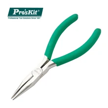 1PK-036S Pro'sKit Needle Nose Pliers Titanium Steel Needle Anti-skid Handle Long Nose Pliers Cutter Cutting