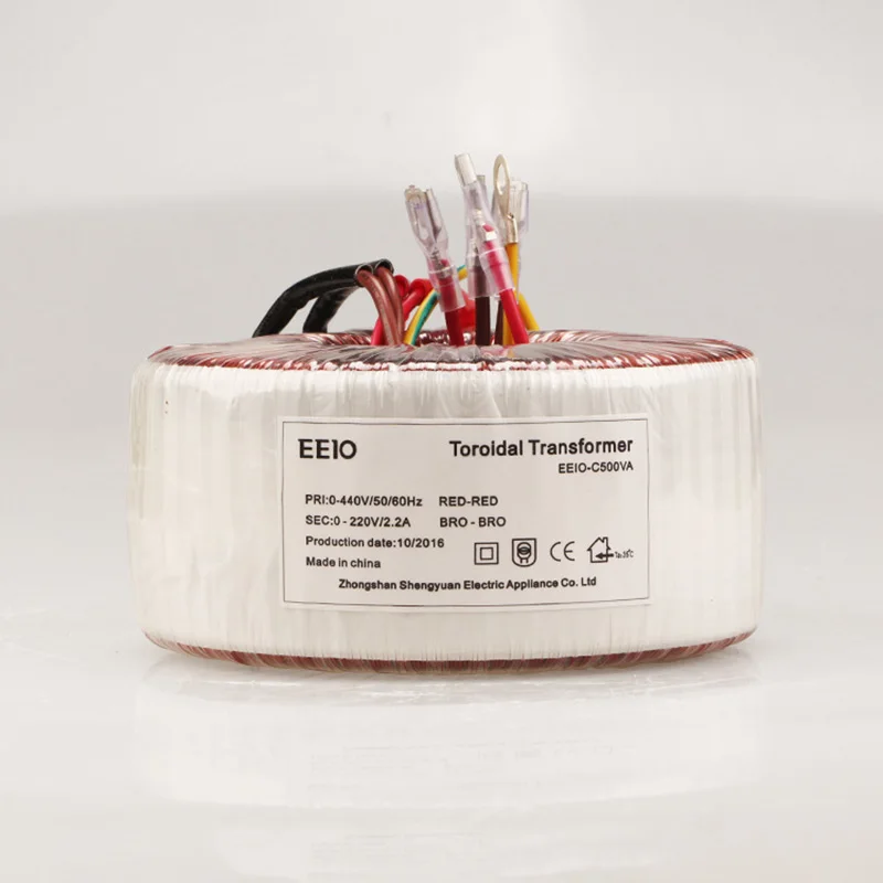 

440V To 220V Ring Transformer 500W Toroidal Transformer Copper Custom Transformer Lsolation Transformer