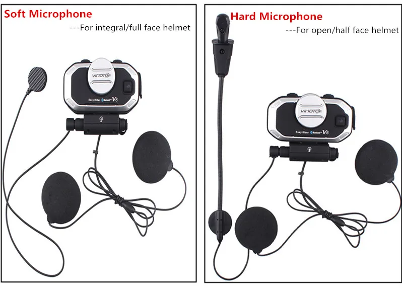 Vimoto V8 мотоциклетный шлем домофон Bluetooth гарнитура мотоцикл BT переговорные одновременно подключение 2 Bluetooth высокая точность