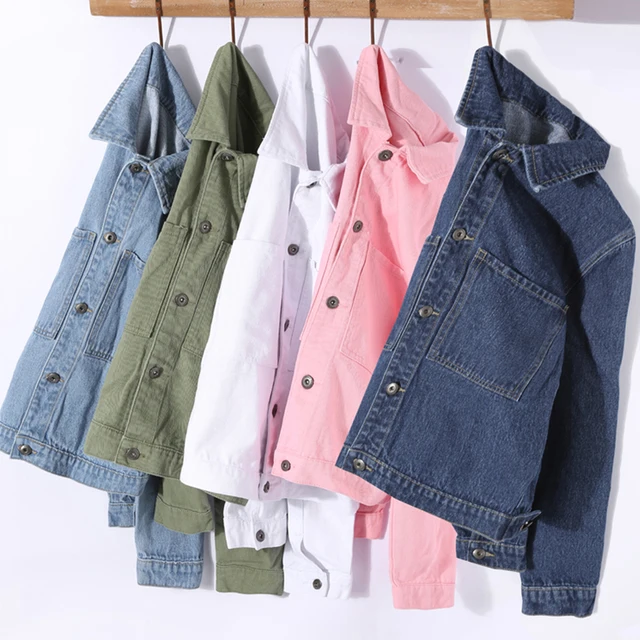 Denim Jacket Coat Women Basic Coats 2018 Autumn Winter Fashion Female Long Sleeve Solid Wild Jean Denim Jacket Casual Outerwear