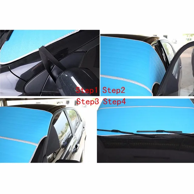 Car Windshield SunShade Snow Proof Covers Universal For Sedan SUV MPV Anti-UV Waterproof Auto Window Protector 3 Colours