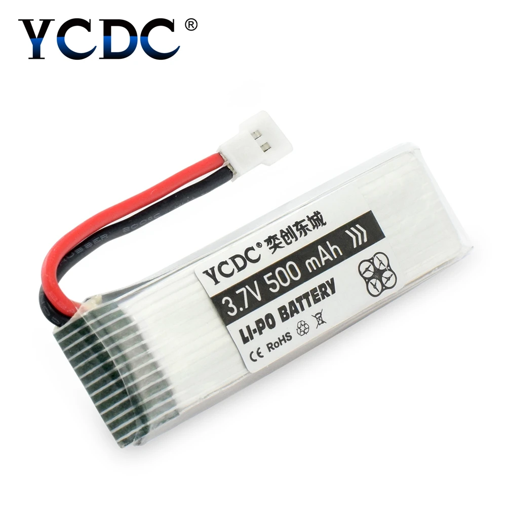 YCDC мощный обновленный Hubsan H107 Божья коровка RC Квадрокоптер 25C 3,7 V 380mAh 500mAh 800mAh 1200mAh Lipo аккумулятор 3,7 Lipo - Цвет: EE6432 500mAh