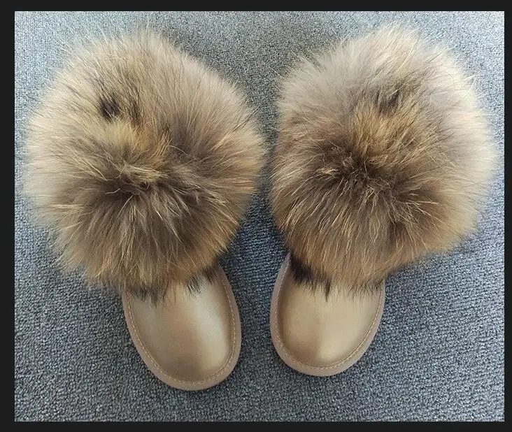 Зимние ботинки на натуральной овчине женские водонепроницаемые сапоги теплая шерсть Зимние сапоги с натуральным мехом Для женщин Сапоги и ботинки для девочек - Цвет: Бежевый