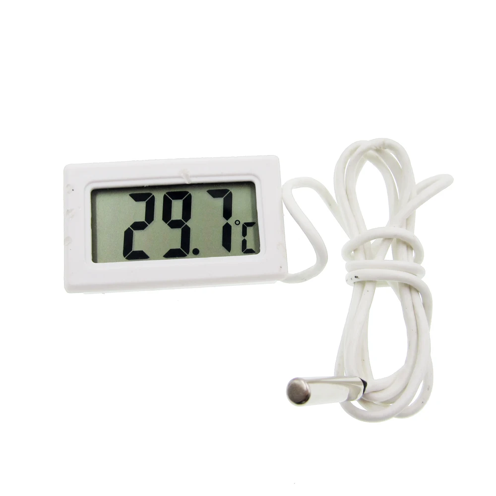 

1PCS LCD Display Car Refrigerator Aquarium Fish Tank Embedded Electronic Digital Thermometer