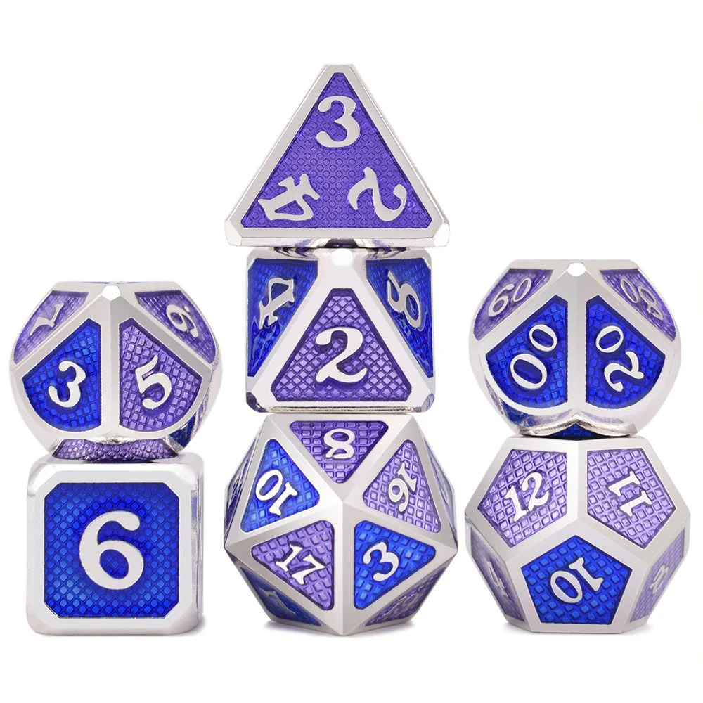 

Chengshuo metal dice Double Color Dragon Scales dnd set polyhedral rpg for dungeons and dragons table game zinc alloy dices 7pcs