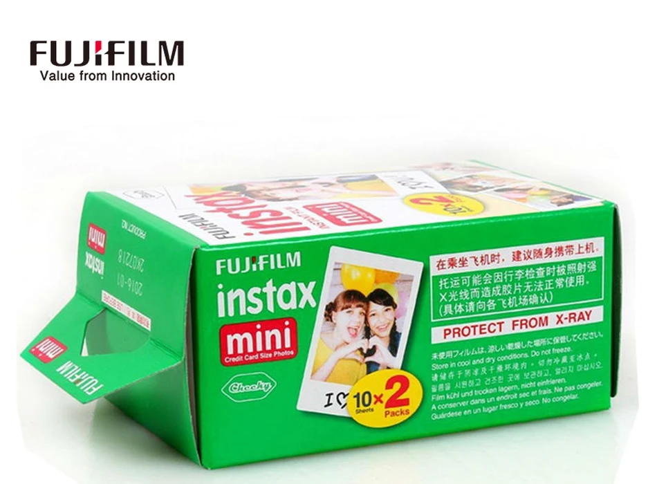 Пленка Fujifilm Fuji instax mini8 20 листов белая пленка+ 20 листов наклейки для мгновенной камеры mini 8 7 s 25 50 s 90 фотобумага